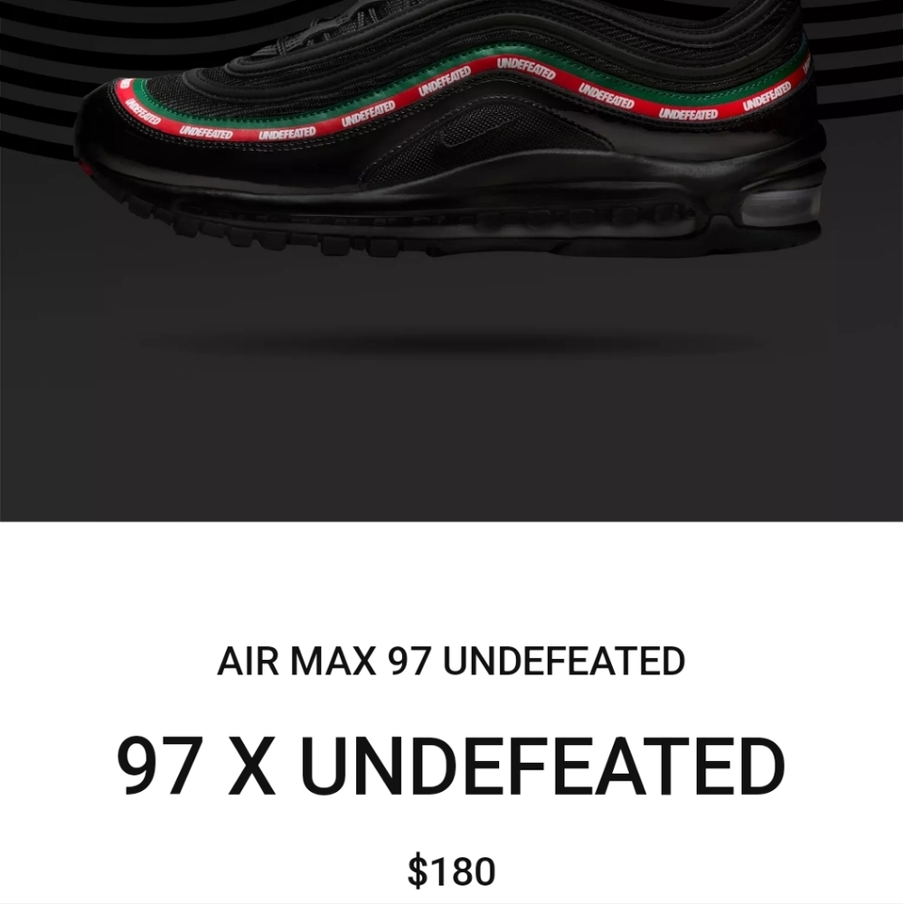 AIR MAX 97 X UNDEFEATED
